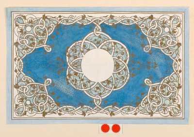 رسم ، تصميم غطاء صندوق ، حوالي عام 1894 بواسطة آنا إم دي بول