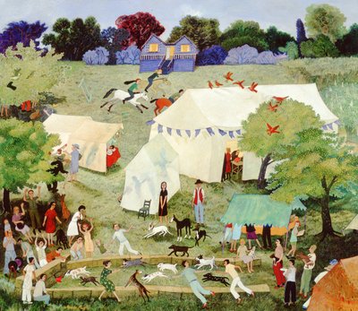كيبر يرمي البيض على فوري، 2007 (بالألوان المائية) بواسطة 