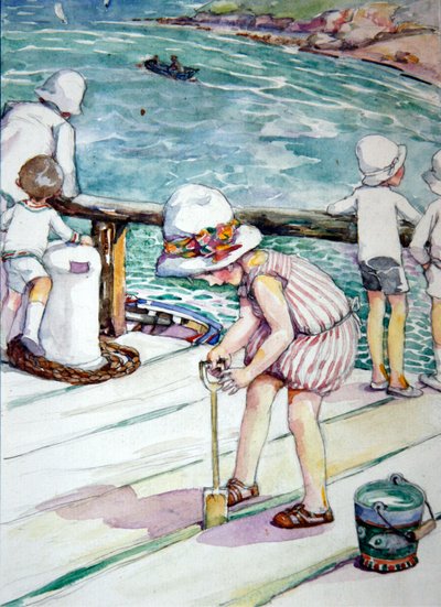 كيف فقدت إيفانجلين خطها ، 1929 (مرحاض على ورق) بواسطة آن أندرسون