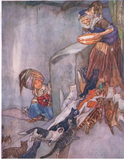 لبن للعائلة ، من كتاب الأطفال الكبير (Herbert Strang) الذي نشرته همفري ميلفورد ، مطبعة جامعة أكسفورد ، c.1920 بواسطة آن أندرسون