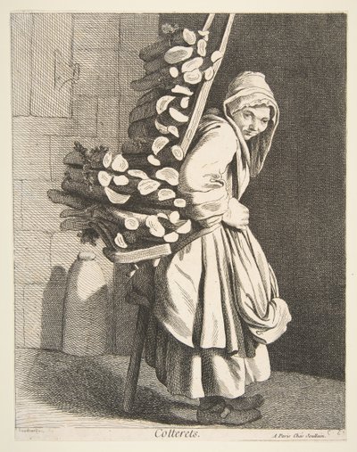 بائع الحطب المجمع ، 1746. بواسطة آن كلود فيليب دي كايلس