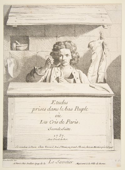 الإسكافي ، 1737. بواسطة آن كلود فيليب دي كايلس