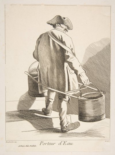 حامل المياه ، 1742. بواسطة آن كلود فيليب دي كايلس