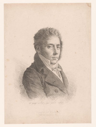 Portret van Marie Philippe Coupin de la Couperie إذا كان الطلاء أفضل ، فلا يمكن أن يكون أفضل (العنوان على الكائن) بواسطة آن لويس جيروديت تريوسون