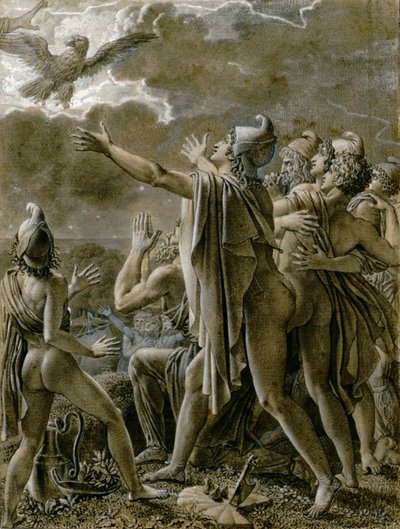 أينيس وأتباعه في Latium ، 1791-1793. بواسطة آن لويس جيروديت دي رويسي تريوسون