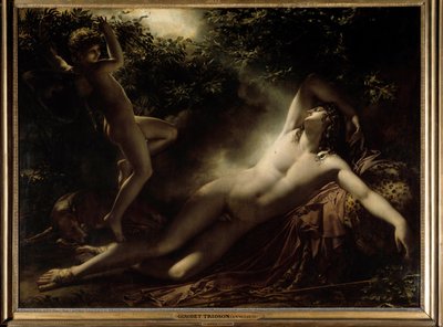 نوم Endymion أو Endymion ، تأثير القمر. لوحة آن لويس جيروديه لروسي تريوسون (روسي تريوسون بواسطة آن لويس جيروديت دي رويسي تريوسون