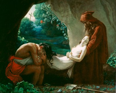 دفن أتالا ، ج 1808 بواسطة آن لويس بعد Girodet de Roucy Trioson