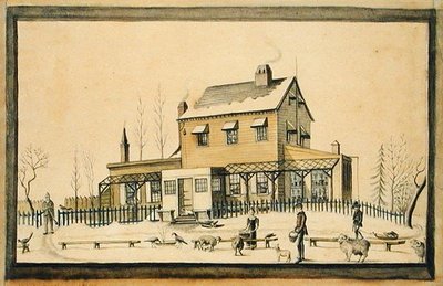 حشيشة الملاك ، شتاء عام 1814 (ألوان مائية وجرافيت على ورق) بواسطة آن مارجريت هايد دي نوفيل