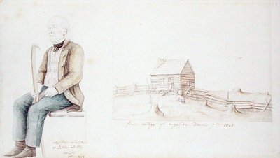 First Cottage of Angelica ، والمستوطن الأول في مقاطعة Allegany ، نيويورك بواسطة آن مارجريت هايد دي نوفيل