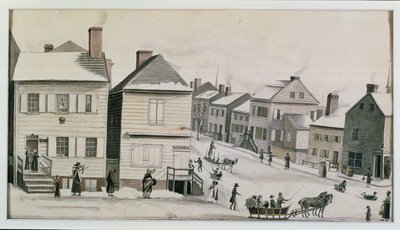ركن وارن وشارع غرينتش ، 1809 بواسطة آن مارجريت هايد دي نوفيل