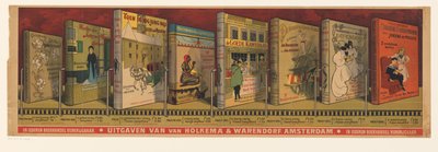 ملصق للناشر Holkema & Warendorf في أمستردام بواسطة جوس. Vas Dias and Co.