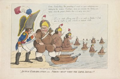Bataafse vloot ، 1804 السفينة الهولندية ؛ أو الحاجات التي يجب أن يقودها الشيطان !! (العنوان على الكائن) بواسطة وليام هولاند