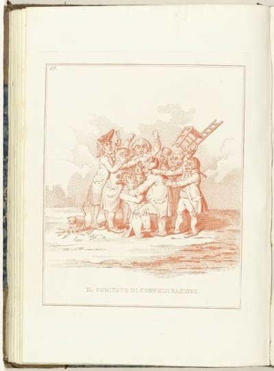 Comité van Bondgenootschap1795 لجنة الاتحاد (العنوان على موضوع) Hollandia Regenerata (Italiaanse kopie) (عنوان المسلسل) تجديد هولندا: مرآة لجميع الشعوب المجددة (عنوان السلسلة على الكائن) بواسطة جيمس جيلراي (ربما)