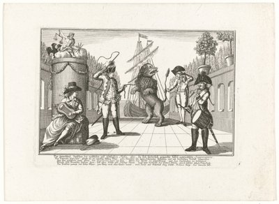 De Hollandse Leeuw بواسطة Pruisen ، 1787 الفرق بين العدالة العلمانية والإلهية: أو ، السيادة الوطنية الزائفة المضحكة (...) (العنوان على الشيء) بواسطة مجهول