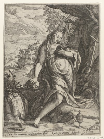 بقلم boetvaardige Maria Magdalena بواسطة هندريك جولتزيوس