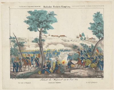 معركة Waghäusel ، 1849 Schlacht bei Waghäusel am 21 يونيو 1849 / معركة Waghäusel / Bataille près Waghäusel / معركة Waghäusel (العنوان على الكائن) Badischer Freiheits-Kampf 1849 (...) حرب بادن للتحرير في عام 1849 (سلسلة ti بواسطة فريدريش جوستاف شولز