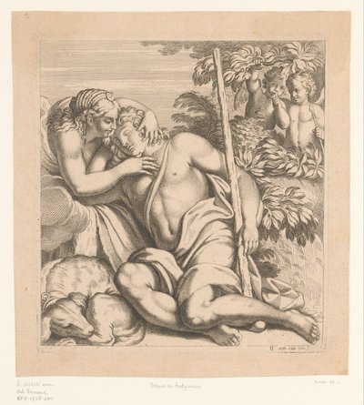 ديانا وإنديميون لوحات في Palazzo Farnese في روما (عنوان السلسلة) بواسطة أنيبال كاراتشي