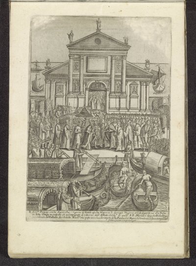 Doge en Serenissima Signoria voor de kerk van San Giorgio Maggiore te Venetië Scènes uit het Venetiaanse leven (عنوان المسلسل) Habiti d