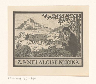 Ex libris van Aloise Kučík بواسطة مجهول