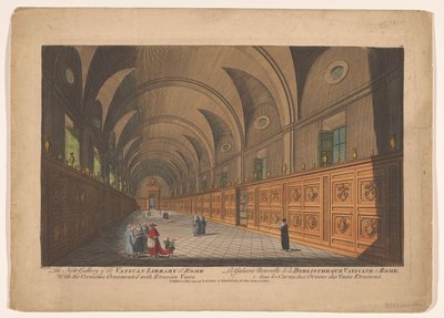 معرض في مكتبة الفاتيكان المعرض الجديد لمكتبة الفاتيكان في روما / La Galarie Nouvelle de la Bibliotheque Vaticane a Rome (العنوان على الكائن) بواسطة مجهول
