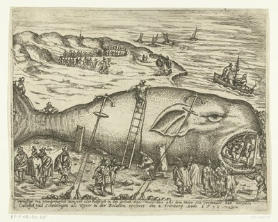 تقطعت بهم السبل والفيس بالقرب من بيركي ، 1598 Warhafttigh و Wonderful Monster أو Pottfisch على شكل حوت ، كان موير قد انسكب منه بين كاتويك وشيفلينجن في دور ويتر في علاقة ercleret في الرابع من فبراير ، Anno 1598 (tit بواسطة هانز سيبماشر (رفض الإسناد)