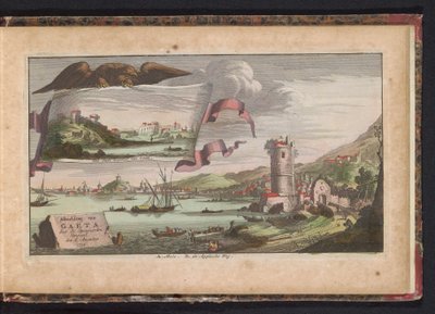 منظر من جيتا ، 1734 صورة جيتا ، غزاها الإسبان في 6 أغسطس 1734 (العنوان على الجسم) بواسطة إرفين ج. راتلباند وشركاه