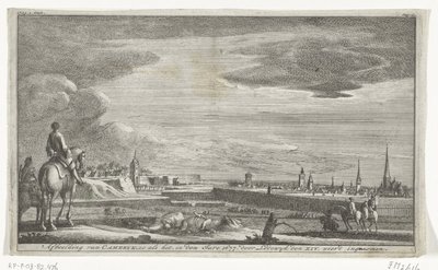 منظر كامبراي ، 1677 صورة Cameryk ، كما هي ، في عام 1677. بواسطة Lodewyk den XIV. غريب مبتلع (العنوان على الكائن) بواسطة مجهول