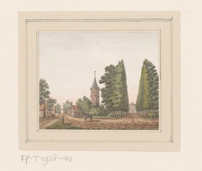منظر لـ Oostkapelle مع Huis Rijnsburg في Zeeland بواسطة مجهول