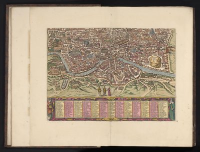 منظر من منظور عين الطائر لروما Antiquae urbis Romae دقة الصورة (...) (العنوان على الكائن) بواسطة جورج براون