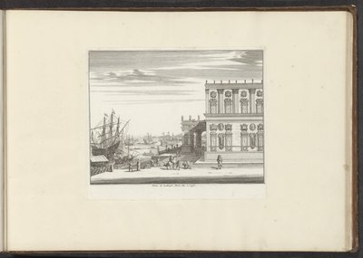 منظر لقصر الكاردينال مونتالتو في نابولي Palais du Cardinael Mont Alto à Naples (العنوان على الكائن) القصور والمعالم الأثرية في البندقية وليفورنو ونابولي وروما (عنوان السلسلة) بواسطة ملكيور كوزيل (الأول) (ربما)