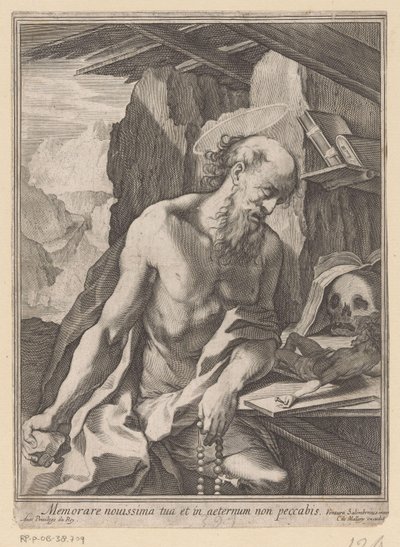 القديس جيروم بواسطة Karel van Mallery