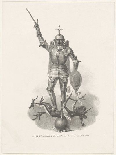 القديس ميخائيل ينتصر على الشيطان بالجبن الهولندي 1830 سانت ميشيل vainqueur du diable au fromage d