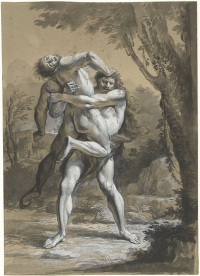 هرقل في Antaeus بواسطة مجهول