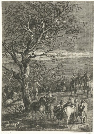 الجيش الفرنسي قبل Yperen (الصفحة اليسرى) ، 1678 بواسطة Adam Frans van der Meulen