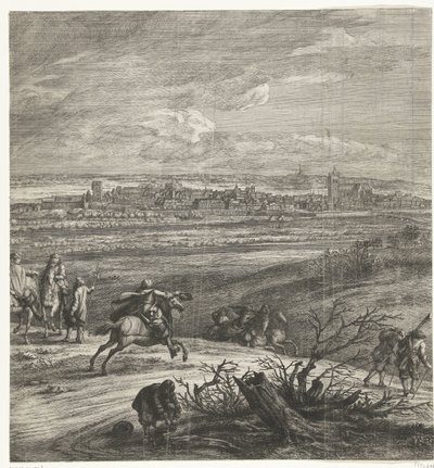 الجيش الفرنسي قبل يبيرين (وسط الصفحة) ، 1678 بواسطة Adam Frans van der Meulen