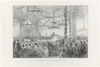 The Zangersfeest في أرنهيم ، 1847 (العنوان على الكائن) بواسطة مجهول