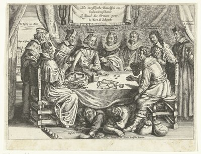 اللعبة حول Schenckenschans ، 1635-1636 The Vorstelijcke Ravelspel om Schenckenschants / Le Ravel des Princes pour le Fort de Schentks (العنوان على الكائن) بواسطة سيمون فان دي باس (ربما)