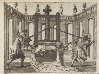 هولندا في المطبعة الفرنسية ، 1672-1673 France Druck-Pers ، تدور أحداثه في هولانت 1672 و 1673 / Presse Francoisse Mis en Hollande l