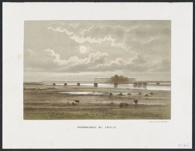 جسر سكة حديد IJssel Zwolle ، 1864 جسر للسكك الحديدية بالقرب من Zwolle (العنوان على الكائن) جسور السكك الحديدية الرئيسية في هولندا (عنوان السلسلة) بواسطة إمريك وبينجر