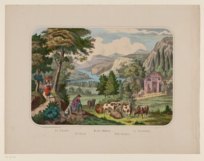 المناظر الطبيعية في سويسرا En Suisse / En Suiza / In der Schweiz / Nello Svizzera / In Switzerland (العنوان على الكائن) بواسطة ناشف بوركهارت.