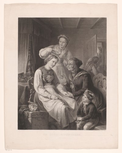 Le Suprême Bon Ton ، 1800-1815 ، رقم 21: الأنيق عند حداده بواسطة مجهول
