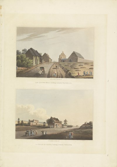 Quatre-Bras in La Belle Alliance Les Quatre Bras ، تتطلع نحو Waterloo / La Belle Alliance ، وتتطلع نحو Genappe (العنوان على الكائن) بواسطة روبرت بوير