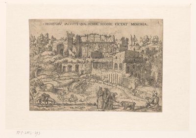 Lust Tuinen van Sallustius te Rome بواسطة مجهول