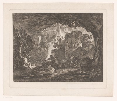 رجل يفر من ثعبان يطبع بعد اللوحات التي رسمها Ignace Duvivier (عنوان السلسلة) ديفرين Sujets Graves et dessinés par Ignace du Vivier: d