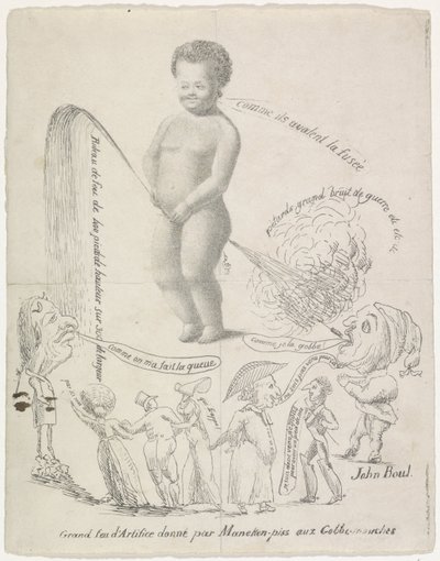 يوفر Manneken Pis الألعاب النارية ، 1820 Grand feu d