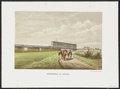 جسر IJssel القديم بالقرب من Zutphen ، 1865 جسر للسكك الحديدية في Westervoort (العنوان على الكائن) جسور السكك الحديدية الرئيسية في هولندا (عنوان السلسلة) بواسطة بروس وشركاه.
