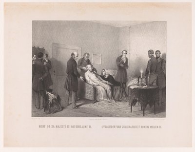 وفاة الملك فيليم الثاني Mort de sa majesté le roi Guillaume II / Death of His Majesty King William II (Title on object) بواسطة ايليا الاسباني