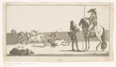 Picador و matador بعد قتل الثور Coleccion de las Principales suertes de una corrida de toros (عنوان السلسلة على الكائن) مجموعة من أهم المناورات في مصارعة الثيران (عنوان السلسلة) بواسطة أنطونيو كارنيسيرو