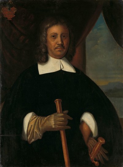 صورة جان فان ريبيك (1619-77). قائد رأس الرجاء الصالح وملقا وأمين الحكومة العليا في باتافيا بواسطة مجهول