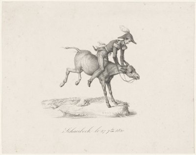 الأمير فريدريك على الحمار ، 1830 Schaerbeck le 27 7bre 1830 (العنوان على الكائن) بواسطة مجهول